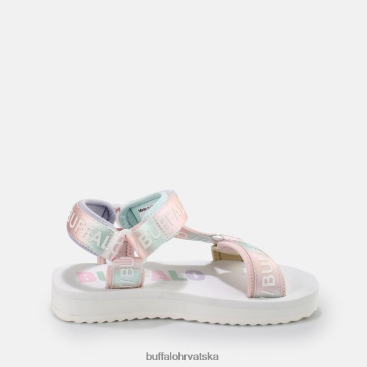 bijelo/multi Buffalo veganske sandale s platformom sage track |sandale TDD6T852